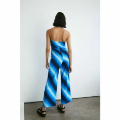 Warehouse Stripe Halter Neck Jersey Crepe Jumpsuit For Female -Warehouse Sales Store unnamed file 4880