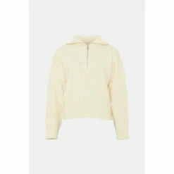 Warehouse Zip Neck Knit Jumper For Female -Warehouse Sales Store unnamed file 4891