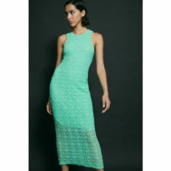 Warehouse Lace Cut Out Back Racer Midi Dress For Female -Warehouse Sales Store unnamed file 4925