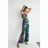 Warehouse Floral Print Bandeau Jersey Crepe Jumpsuit For Female