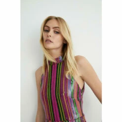 Warehouse Statement Sequin Halter Neck Dress For Female -Warehouse Sales Store unnamed file 499