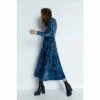 Warehouse Zebra Print Velvet Funnel Neck Midi Dress For Female -Warehouse Sales Store unnamed file 5002