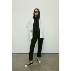 Warehouse 94s Denim Stretch Straight Leg Raw Hem Jeans For Female -Warehouse Sales Store unnamed file 5053