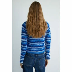 Warehouse Pointelle Frill Yoke Knit Jumper For Female -Warehouse Sales Store unnamed file 5080