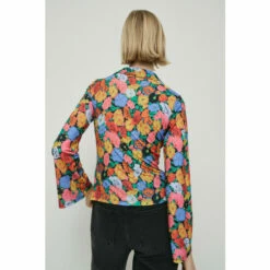 Warehouse Printed Collared Recycled Half Zip Top For Female -Warehouse Sales Store unnamed file 5107