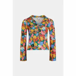 Warehouse Printed Collared Recycled Half Zip Top For Female -Warehouse Sales Store unnamed file 5108