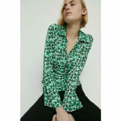 Warehouse Printed Collared Recycled Half Zip Top For Female -Warehouse Sales Store unnamed file 5110