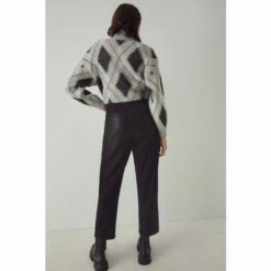 Warehouse Faux Leather D Ring Peg Trouser For Female -Warehouse Sales Store unnamed file 5120