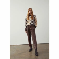 Warehouse Faux Leather D Ring Peg Trouser For Female -Warehouse Sales Store unnamed file 5123