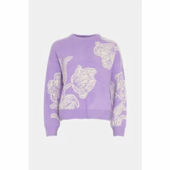 Warehouse Flower Jacquard Knit Jumper For Female -Warehouse Sales Store unnamed file 5127