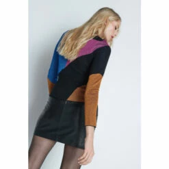 Warehouse Abstract Metallic Knit Top For Female -Warehouse Sales Store unnamed file 5152