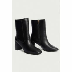 Warehouse Padded Gusset Heeled Ankle Boot For Female -Warehouse Sales Store unnamed file 517