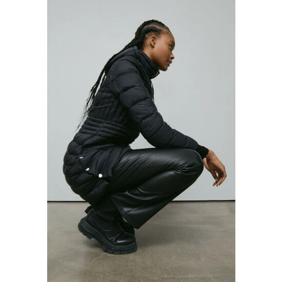 Warehouse Lightweight Midi Packable Padded Jacket For Female 3 Warehouse Lightweight Midi Packable Padded Jacket For Female