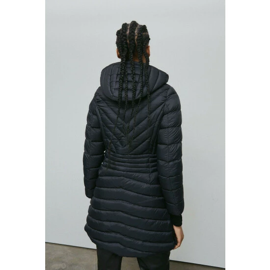 Warehouse Lightweight Midi Packable Padded Jacket For Female 5 Warehouse Lightweight Midi Packable Padded Jacket For Female - Image 3