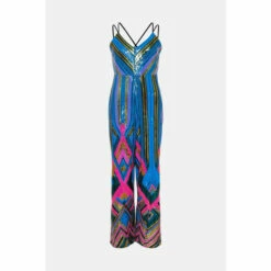 Warehouse Statement Sequin Jumpsuit For Female -Warehouse Sales Store unnamed file 541