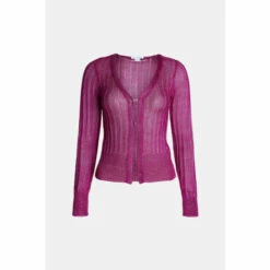 Warehouse Metallic Yarn Knit Cardigan For Female -Warehouse Sales Store unnamed file 557