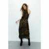 Warehouse Snake Devore Tassel Midi Dress For Female -Warehouse Sales Store unnamed file 56