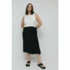 Warehouse Plus Size Ruched Side Skirt For Female