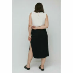 Warehouse Plus Size Ruched Side Skirt For Female -Warehouse Sales Store unnamed file 569