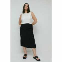 Warehouse Plus Size Ruched Side Skirt For Female -Warehouse Sales Store unnamed file 571