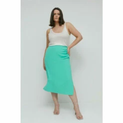 Warehouse Plus Size Ruched Side Skirt For Female -Warehouse Sales Store unnamed file 572