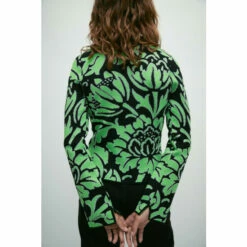 Warehouse WH X William Morris Society Metallic Floral Knit Top For Female -Warehouse Sales Store unnamed file 609