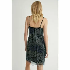 Warehouse Beaded Tassel Ombre Mini Dress For Female -Warehouse Sales Store unnamed file 619