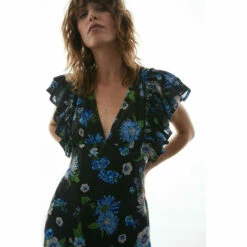 Warehouse Ruffle Maxi Dress For Female -Warehouse Sales Store unnamed file 626