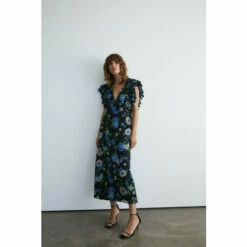 Warehouse Ruffle Maxi Dress For Female -Warehouse Sales Store unnamed file 627