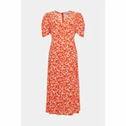 Warehouse Midi Tea Dress In Floral For Female -Warehouse Sales Store unnamed file 642
