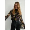 Warehouse Recycled High Neck Flute Sleeve Blouse For Female -Warehouse Sales Store unnamed file 657