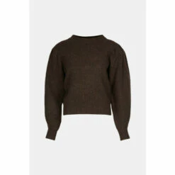 Warehouse Cosy Soft Rib Yoke Detail Knit Jumper For Female -Warehouse Sales Store unnamed file 698