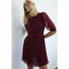 Warehouse Petite Animal Pleated Mini Dress For Female -Warehouse Sales Store unnamed file 760