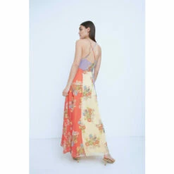 Warehouse WH X The British Museum: The Charles Rennie Mackintosh Collection Mixed Print Wrap Maxi Dress For Female -Warehouse Sales Store unnamed file 790