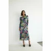 Warehouse Floral Pleated Puff Sleeve Maxi Dress For Female -Warehouse Sales Store unnamed file 809