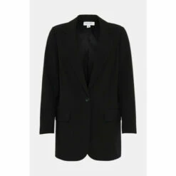Warehouse Double Crepe Longline Single Breasted Blazer For Female -Warehouse Sales Store unnamed file 828