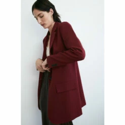 Warehouse Double Crepe Longline Single Breasted Blazer For Female -Warehouse Sales Store unnamed file 831