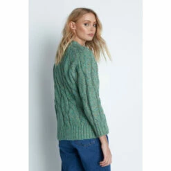 Warehouse Wool Blend Chunky Cable Knit Jumper For Female -Warehouse Sales Store unnamed file 857