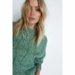 Warehouse Wool Blend Chunky Cable Knit Jumper For Female -Warehouse Sales Store unnamed file 859