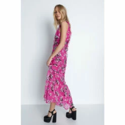 Warehouse Premium Ruffle Detail Floral Maxi Dress For Female -Warehouse Sales Store unnamed file 86