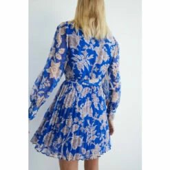 Warehouse Petite Recycled Polyester Floral Belted Mini Dress For Female -Warehouse Sales Store unnamed file 870