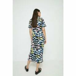 Warehouse Petite Animal Printed Plisse Shirt Dress For Female -Warehouse Sales Store unnamed file 886