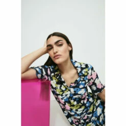 Warehouse Petite Animal Printed Plisse Shirt Dress For Female -Warehouse Sales Store unnamed file 888