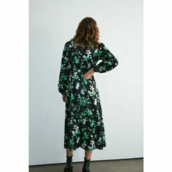 Warehouse Floral Print Long Sleeve Tea Midi Dress For Female -Warehouse Sales Store unnamed file 896
