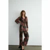 Warehouse Floral Metallic Plisse Wrap Jumpsuit For Female -Warehouse Sales Store unnamed file 925