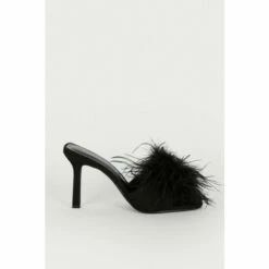 Warehouse Feather Detail Heeled Mule For Female -Warehouse Sales Store unnamed file 950