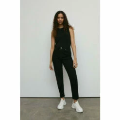 Warehouse 86s Denim Stretch Mom Jean For Female